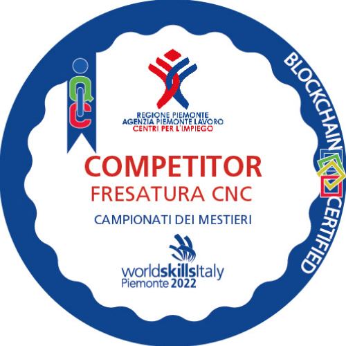 Competitor Fresatura CNC ai Campionati dei Mestieri WorldSkills Piemonte 2022